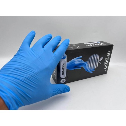 BENOVY MULTICOLOR НИТРИЛ медицинские цветные перчатки в Бердске