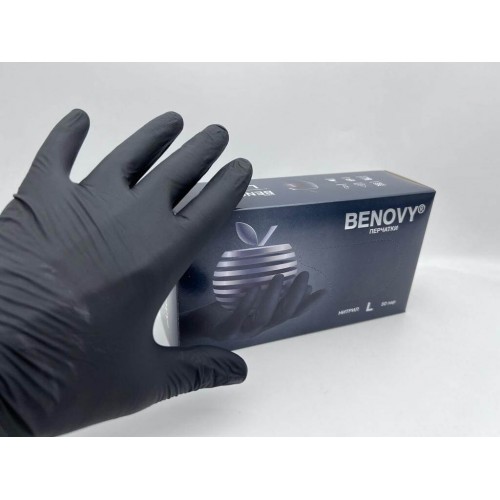 BENOVY MULTICOLOR НИТРИЛ медицинские цветные перчатки в Бердске