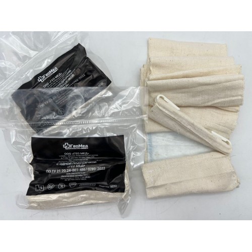 Бинт абсорбирующий эластичный медицинский с одной подушечкой (аналог израильского бандажа) в Бердске