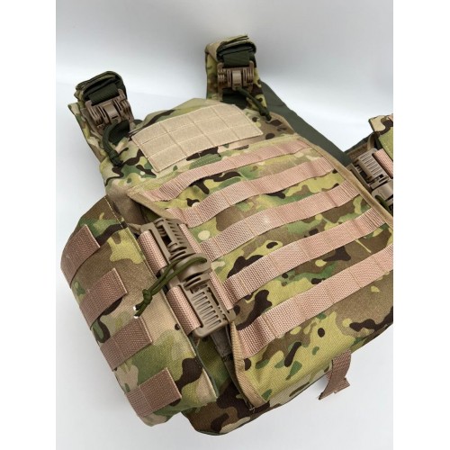 Бронежилет ЗАЩИТНИК в Бердске с кевларовым баллистическим пакетом C2, капами и бронеплитами Бр5