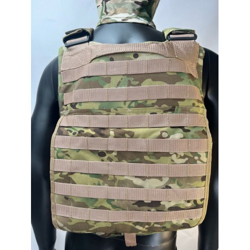 Бронежилет ЗАЩИТНИК в Бердске с кевларовым баллистическим пакетом C2, капами и бронеплитами Бр5