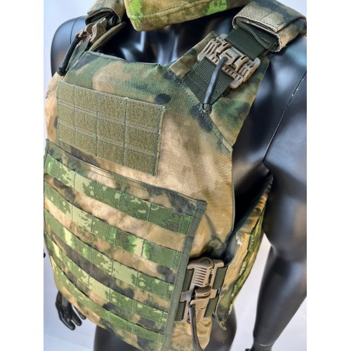 Бронежилет ЗАЩИТНИК в Бердске с кевларовым баллистическим пакетом C2, капами и бронеплитами Бр5