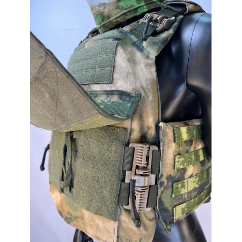 Бронежилет ЗАЩИТНИК в Бердске с кевларовым баллистическим пакетом C2, капами и бронеплитами Бр5