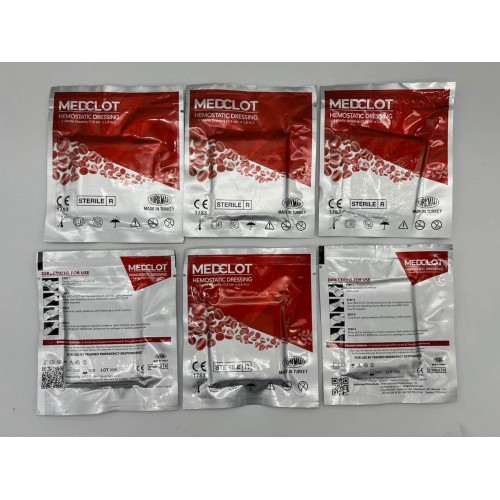 Гемостатический бинт MEDCLOT кровоостанавливающий с коалином (Турция) в Бердске