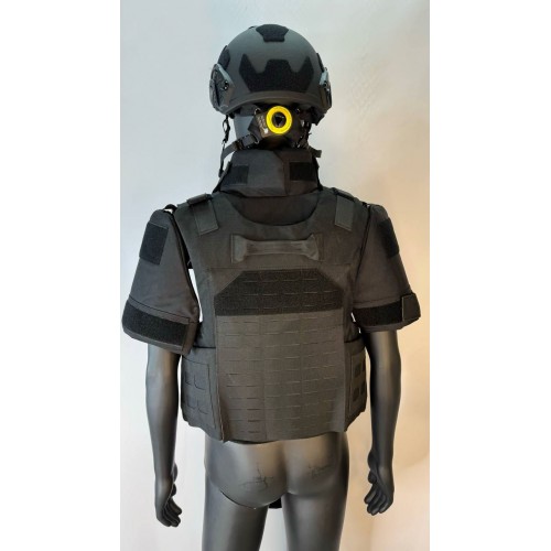 Бронежилет разгрузочный UNIVERSAL ARMOR в Бердске (СВМПЭ + бронеплиты Бр5 класса) черный
