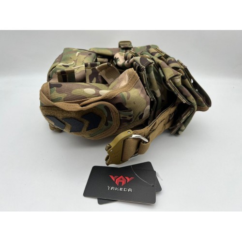 Пояс разгрузочный YAKEDA тактический с подсумками в Бердске