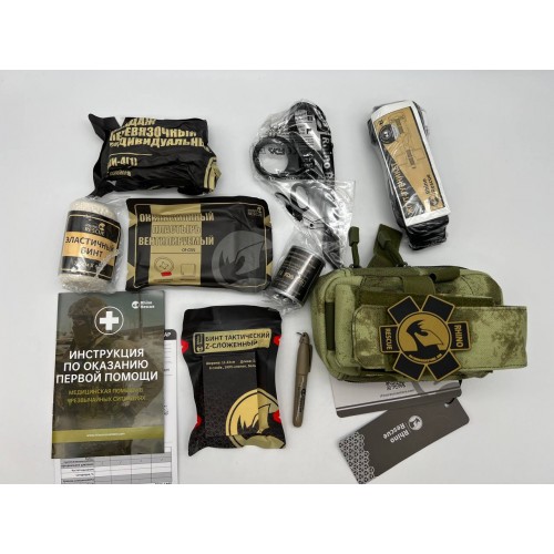 Военная тактическая аптечка “RHINO RESCUE” 11в1 укомплектованная второй эшелон в Бердске