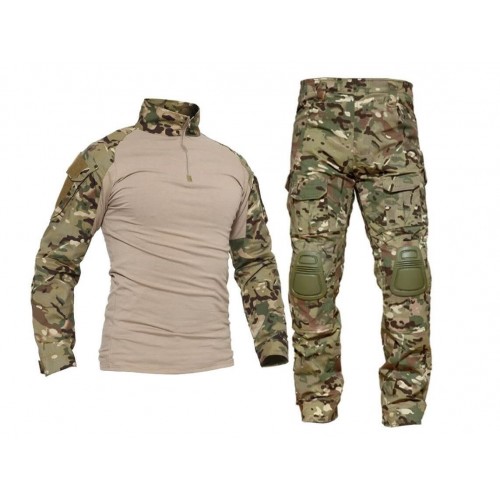 Костюм тактический с наколенниками и налокотниками камуфляжный MTP «Shark  Skin» в Бердске
