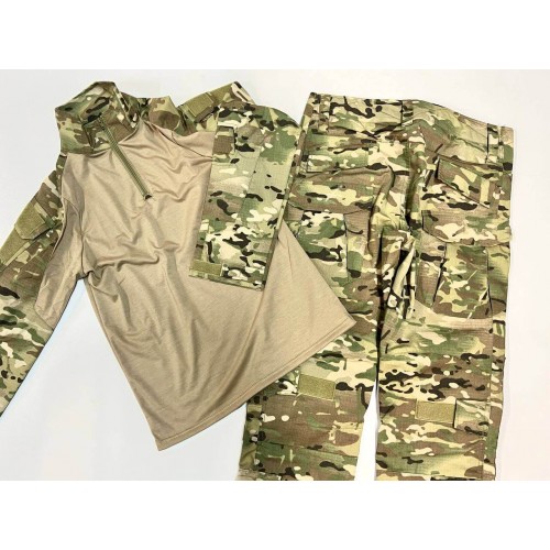 Костюм тактический с наколенниками и налокотниками камуфляжный MTP «Shark  Skin» в Бердске