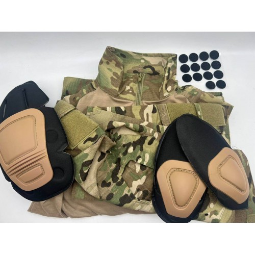 Костюм тактический с наколенниками и налокотниками камуфляжный MTP «Shark  Skin» в Бердске