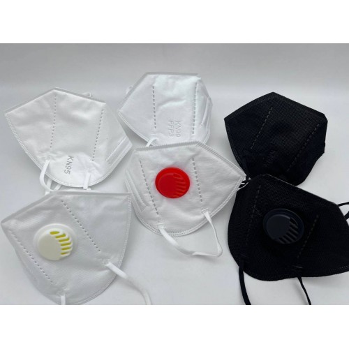 Респираторы KN95 чёрные с клапаном в Бердске