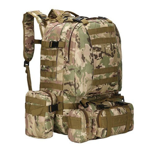 Рюкзак тактический 55 л со съемными подсумками в Бердске