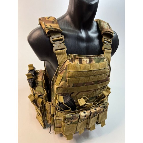 Жилет (плитник быстросъёмный/разгрузка) с возможностью установки боковых плит или боковых баллистических пакетов в Бердске