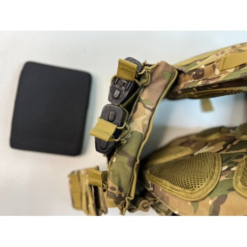 Жилет (плитник быстросъёмный/разгрузка) с возможностью установки боковых плит или боковых баллистических пакетов в Бердске