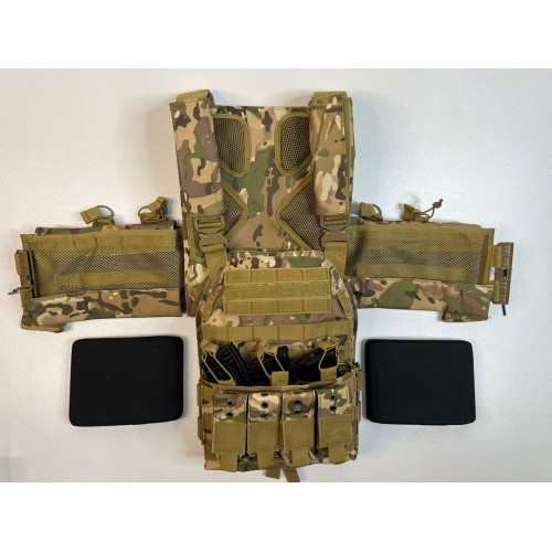 Жилет (плитник быстросъёмный/разгрузка) с возможностью установки боковых плит или боковых баллистических пакетов в Бердске